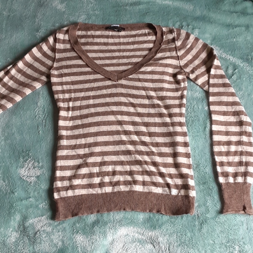 Striped wool long sleeve